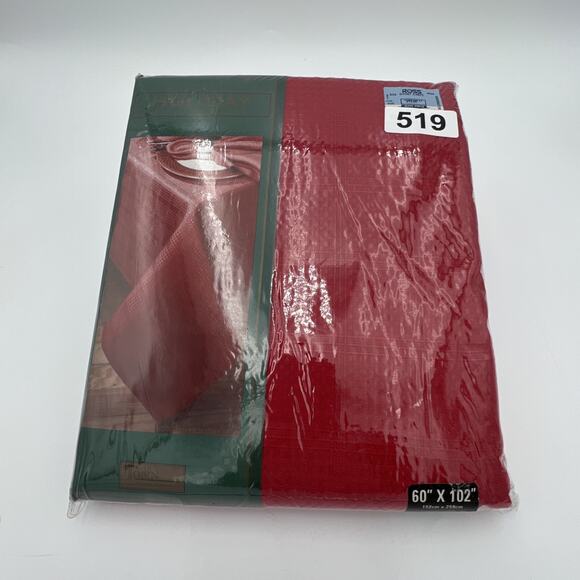 New - Tobin Home Fashions Holiday Fabric Tablecloth 60 x 102” Oval - Picture 8 of 16